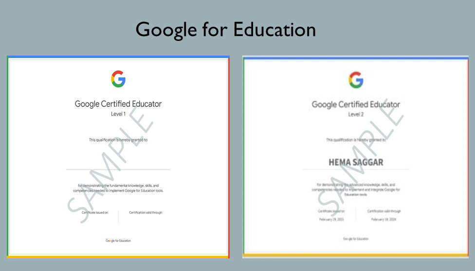 google for education certificate