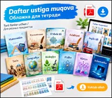 Barcha fanlardan daftar muqovalari — PDF formatida bepul yuklab oling Barcha fanlardan daftar muqovalari — PDF formatida bepul yuklab oling